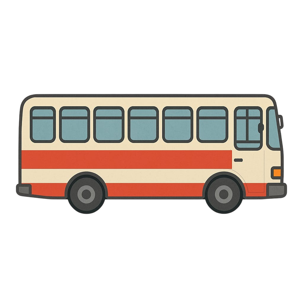 Bus has gone for a ride